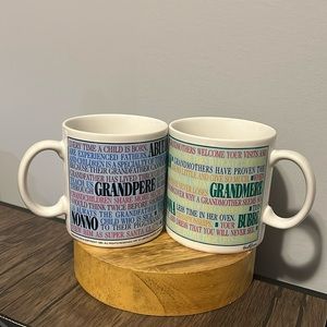 Toscany Collection Grandmother & Grandfather Coordinating Mugs